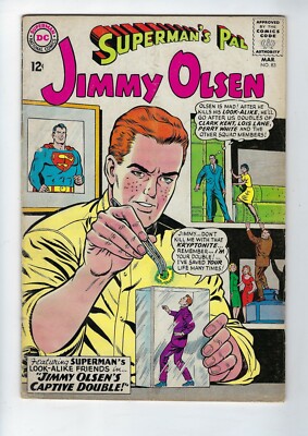JIMMY OLSEN # 83 (JIMMY OLSEN'S CAPTIVE DOUBLE - MAR 1965) VG/FN
