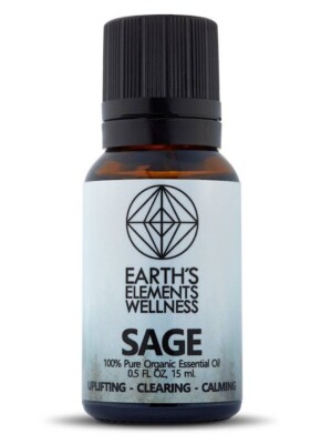 Earths Elements Sage Essential Oil, 15 mL