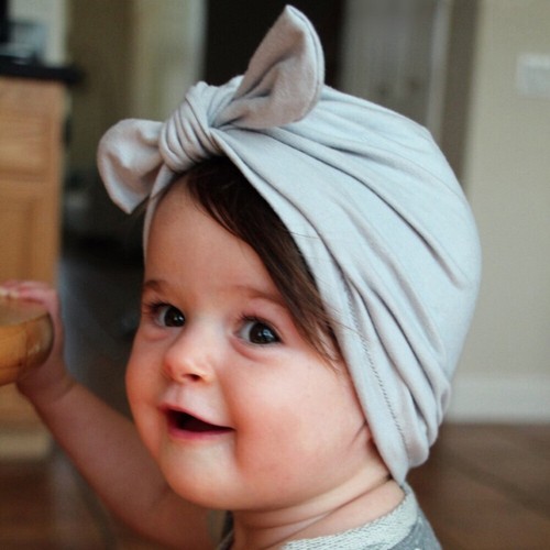 2 PCS Baby Kid Child Boy Girl Indian Style Cotton Turban Hat Hair Head Wrap Cap - Picture 2 of 9