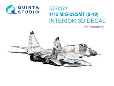 Quinta Studio 1/72 MiG-29SMT 9-19 3D-gedruckter & farbiger Innenraum...