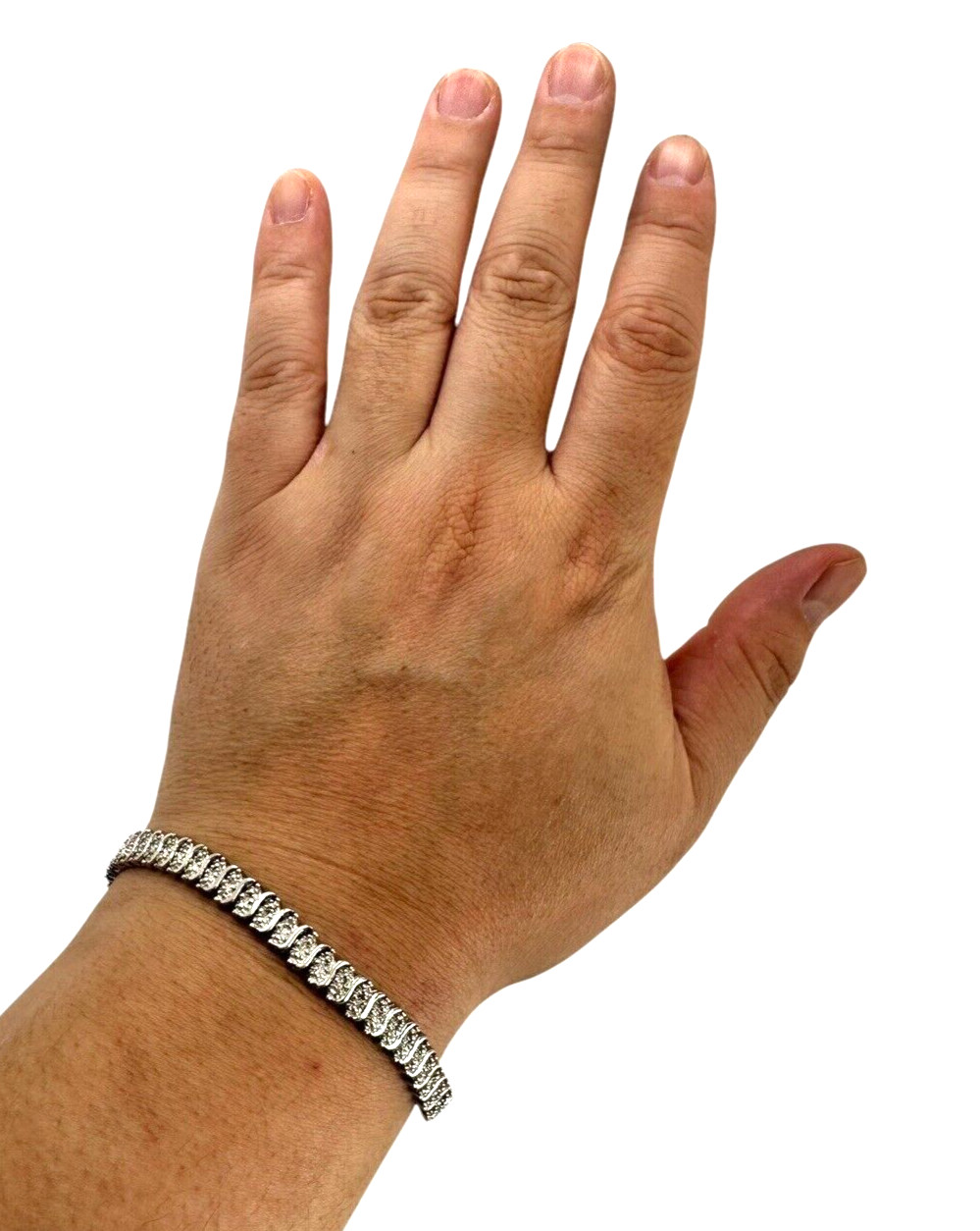 RSE Solid Sterling Silver Diamond Accent Tennis B… - image 8