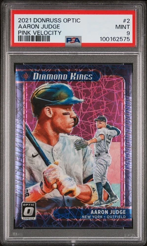 2021 Donruss Optic Pink Velocity Aaron Judge /249 Yankees #2 C79 PSA 9