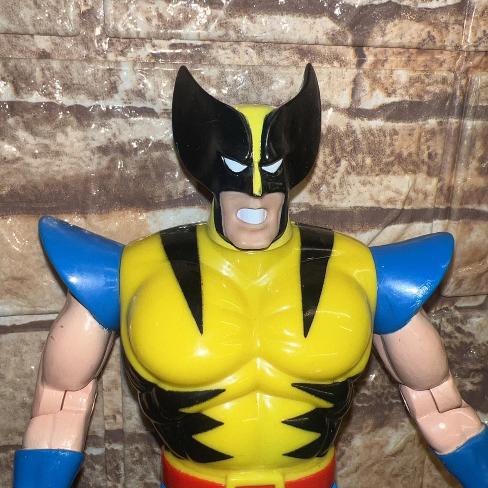 "Figura de acción Toy Biz Deluxe Wolverine 10"" 1993 Marvel X-Men Missing One Claw" Foto 2 de 4