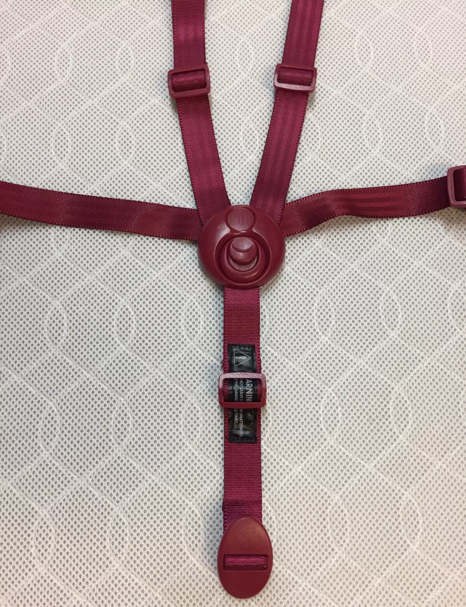 Mothercare Orb All Terrain Pram Shoulder Harness Strap Buckle Berry Red