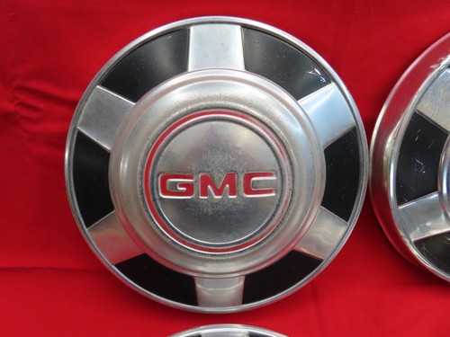 (4) VTG 1973-86 GMC 3/4 1 TON TRUCK 12 DOG DISH POVERTY HUBCAP C20 C30 - Picture 3 of 23