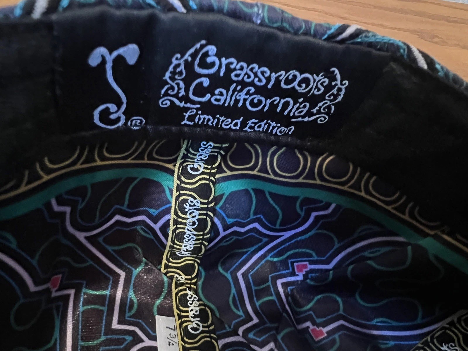 Grassroots California Limited Edition Shipibo Collection Fitted Hat Size 7 3/4