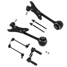 8pc Front Lower Control Arms Tie Rod Sway Bar Linnk For Ford Mustang 15-19 2.3L