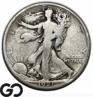 1921-S Walking Liberty Half Dollar, Key Date San Francisco Issue