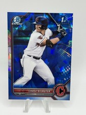 Chase DeLauter 2022 Bowman Chrome Draft Sapphire #BDC49 1st Bowman Guardians