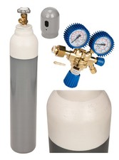 Sauerstoff Gefüllt Gasflasche 8L 150B Schutzgas Schweißgas MIG Turbo Gasregler 
