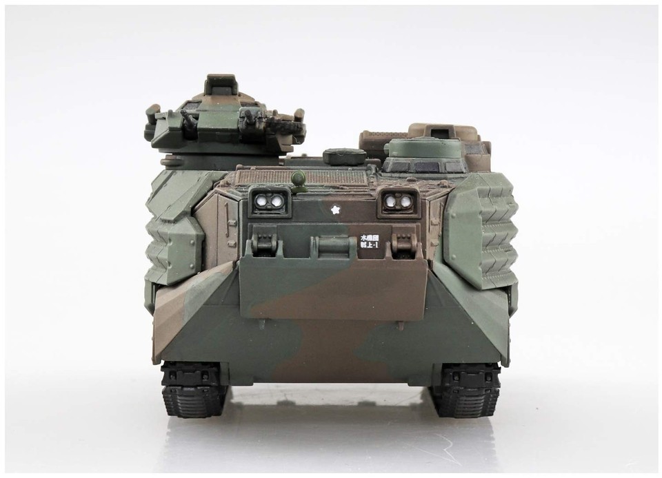 Aoshima 1/72 Military Model Kit – Japan Self-Defense Force Material Carrier 2-Car Set – Detailed Plastic Model For Building