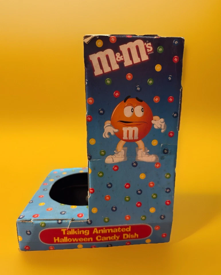Plato de caramelo de Halloween animado parlante coleccionable M&M activado por movimiento VER VIDEO Foto 4 de 4