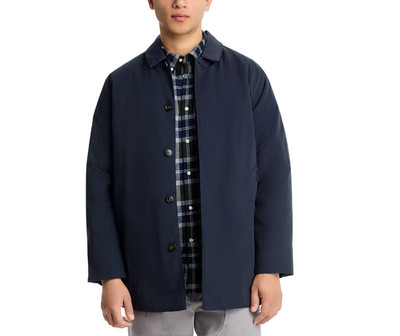 NAVY ~ Barbour Wadded Lorden Waterproof Mac/Jacket MSRP$395 ~Stylish &Practical