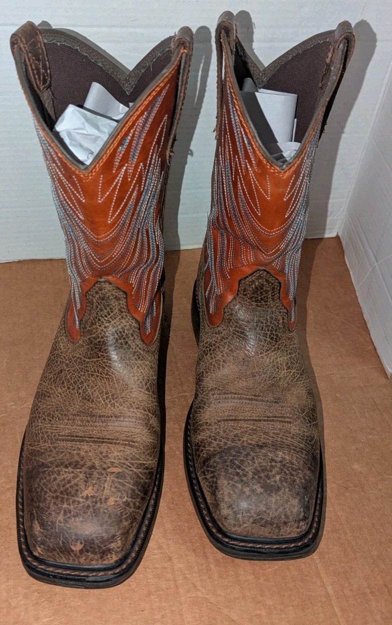 Ariat  Composite Toe Square Western Work Boots 10… - image 3