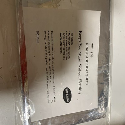 Notfall Thermofolie Decke für Schock, Rettung, Unterkühlung & Überleben,