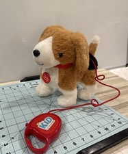 Kid Connection Walking Plush Beagle Puppy Dog Toy w/ Leash Remote Tested Works