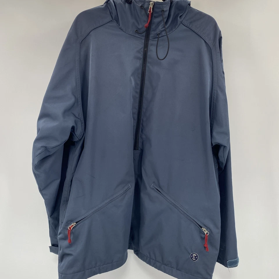 Burton Snowboards Jacket Mens Large Blue Gray Biolight 1/2 Zip 90s Tech VINTAGE - Image 2 of 4
