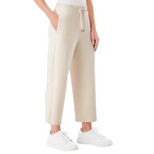 Member's Mark Women's XXL Soft Sandwash Wide Leg Crop Pant Cream NWT