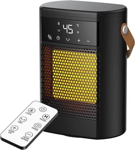 1500W Céramique Space Chauffe-eau avec télécommande & écran tactile, bureau portable