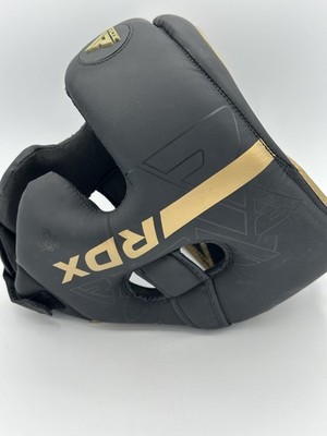 RDX Boxing Headgear MMA Boxing Training Adjustable Padded Kara Large BLACK