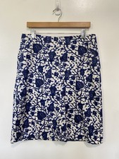 Caslon Classic Blue Mini Pencil Skirt Size 12 Office Corporate Workwear