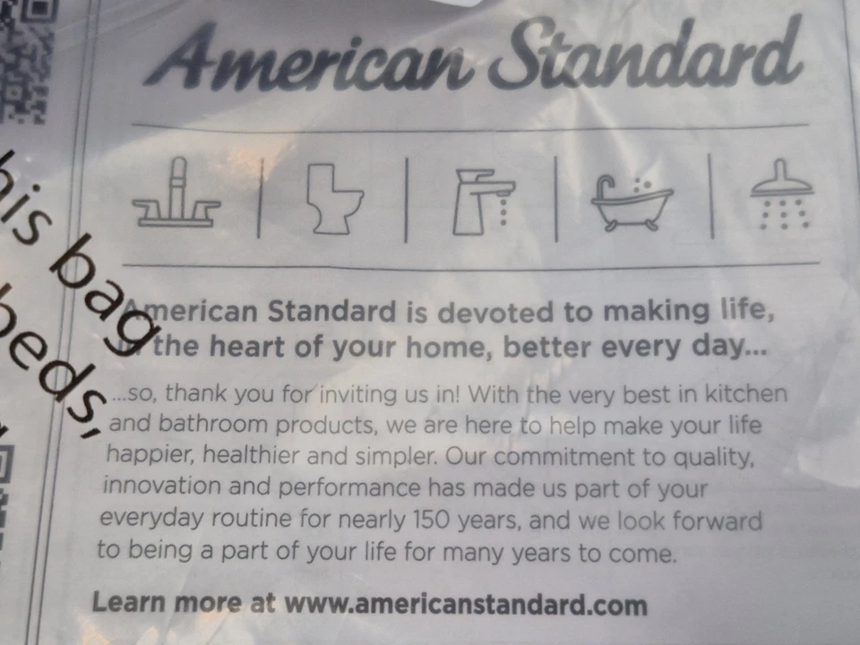 American Standard Alpine White Elongated Toilet Seat Closed Front SEALED - Image 4 of 4