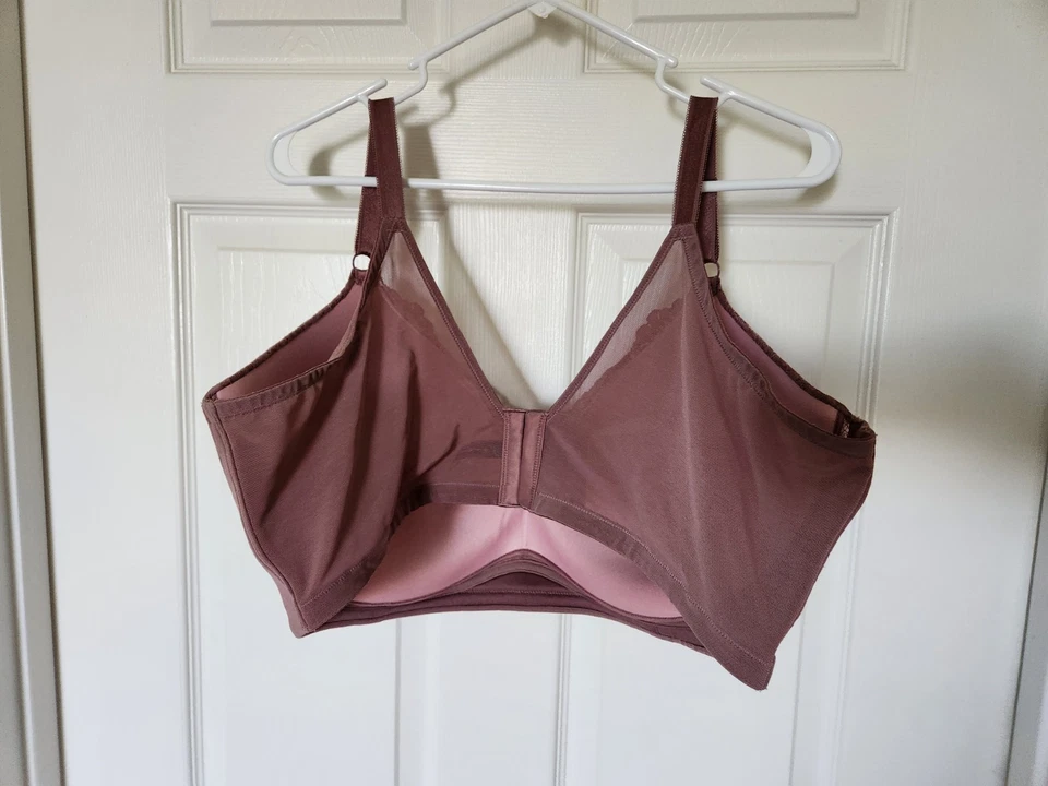 Бюстгальтер пуш-ап Torrid Dream без проводов 46DDD новый без ценников розово-серый - Изображение 4 из 4