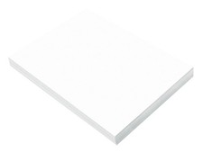 Formerly SunWorks Construction Paper, Bright White, 9" x 12", 100 Sheets