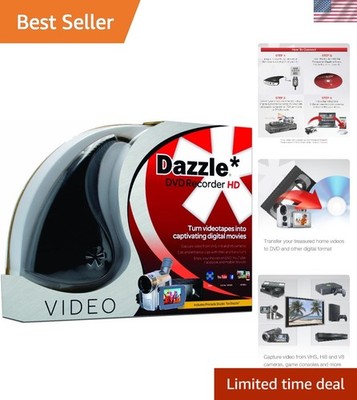 Dazzle HD DVD Recorder & Video Capture Device with Editing Software for Windows