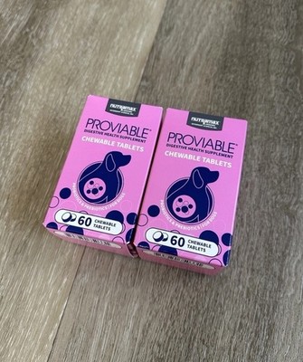 2 Nutramax Proviable-DC Chewable Tablets For Dogs 60 tablets Exp 11/2027. 295LP