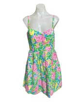 Lilly Pulitzer NWT Ilana Cotton Sundress - Multi Grove Garden - Size 10