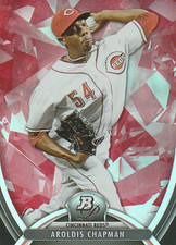 2013 Bowman Platinum Ruby #67 Aroldis Chapman Cincinnati Reds NR-NM
