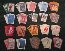 Lot of 100 Single Swap Playing Cards - 20 groups w/ 5 of each-vintage to modern
