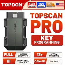 2025TOPDON TopScan Pro Bluetooth Car Diagnostic Scan Code Reader Key Coding Tool