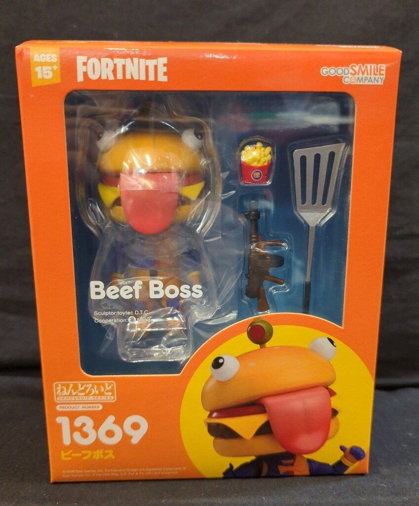 Nendoroid Beef Boss Fortnite Figure #1369 Complete Used Authentic Japan