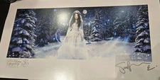 Sarah Brightman Winter Symphony signed lithograph poster new in tube 13 x 24