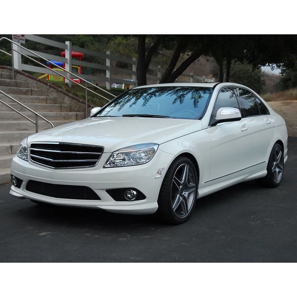 2x LED Bumper Fog Lights Cover Angel Eye Grille For Mercedes Benz C230/C350 W204 - Imagem 3 de 4