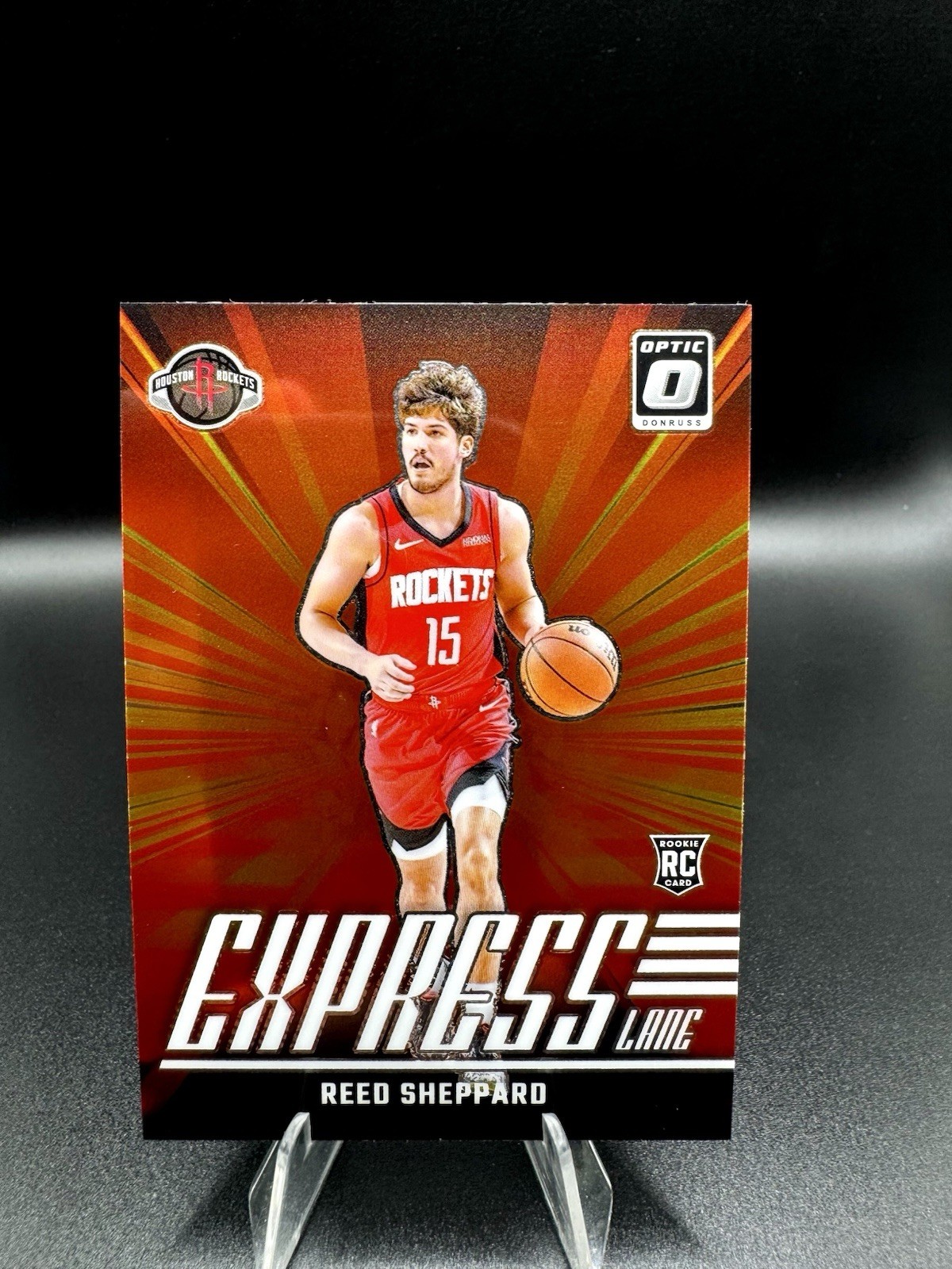 2024-25 Panini Donruss Optic - Express Lane Reed Sheppard #16 (RC) Rockets