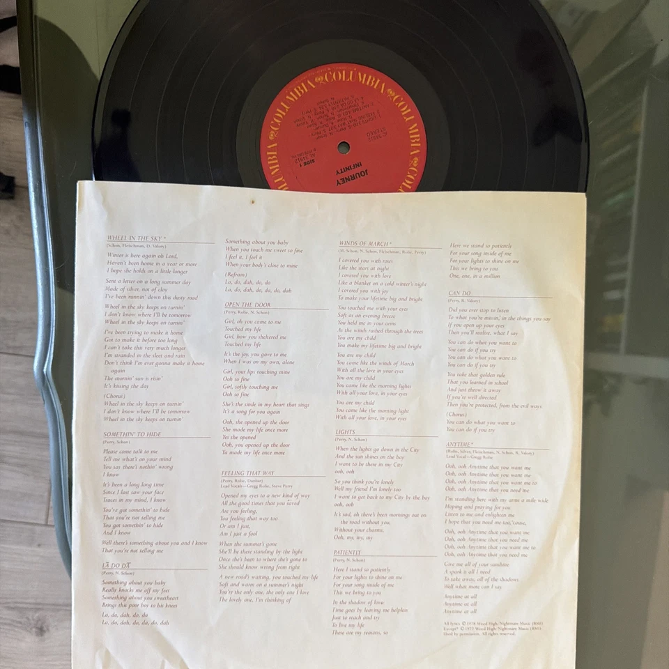 Journey Infinity 1978 Vinyl CBS Records 1st Press Dutch Import - Image 3 of 4