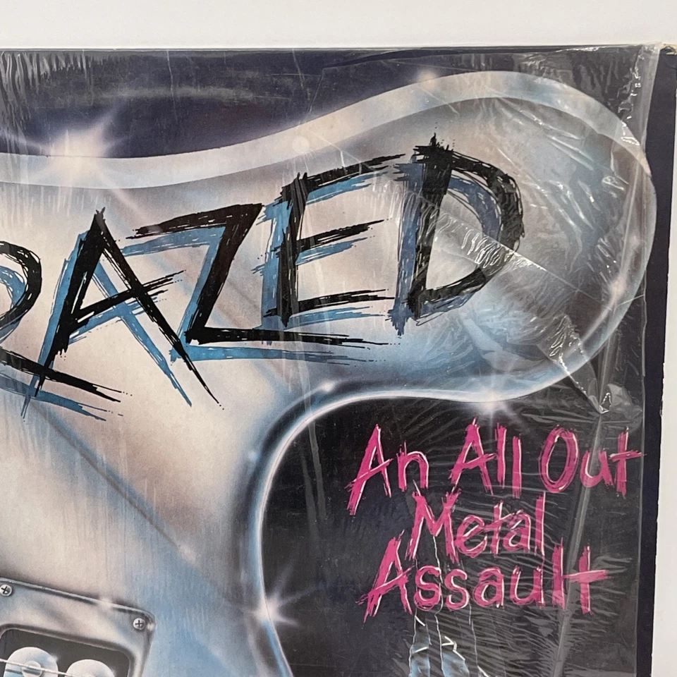 VTG 1984 Crazed Metal Rock Compilation Vinyl: Quiet Riot, Scorpions, Dio, & More - Image 3 of 4