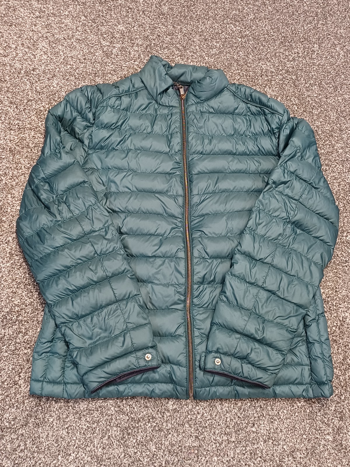 Zara Down Puffer Jacket Men Medium Evergreen Ligh… - image 6