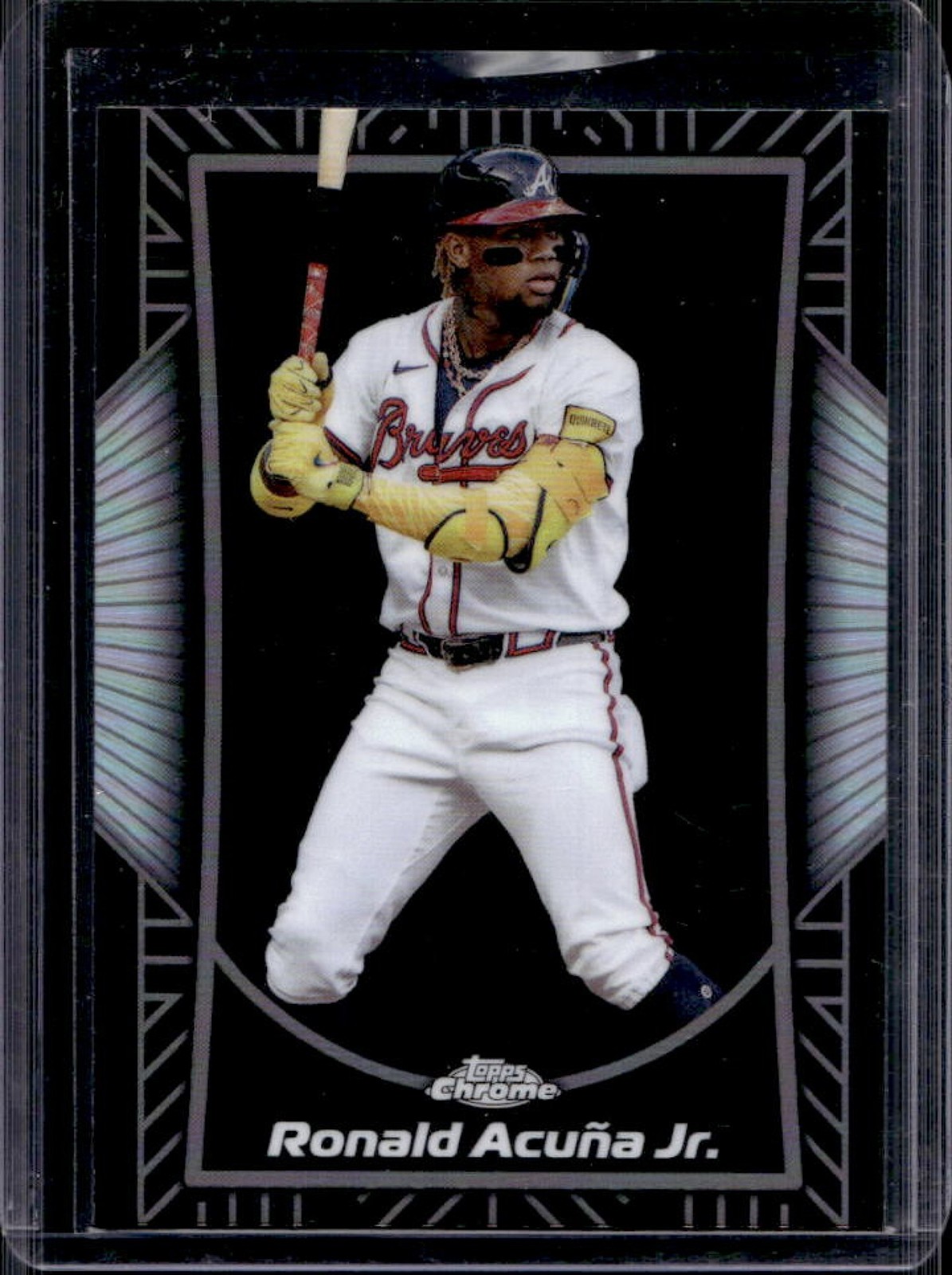 2025 Topps Chrome Ronald Acuna Jr. Shadow Etch #SE-3 Braves