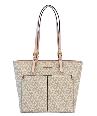Michael Kors Jet Set Travel MD Double Pocket Tote Shoulder Bag MK