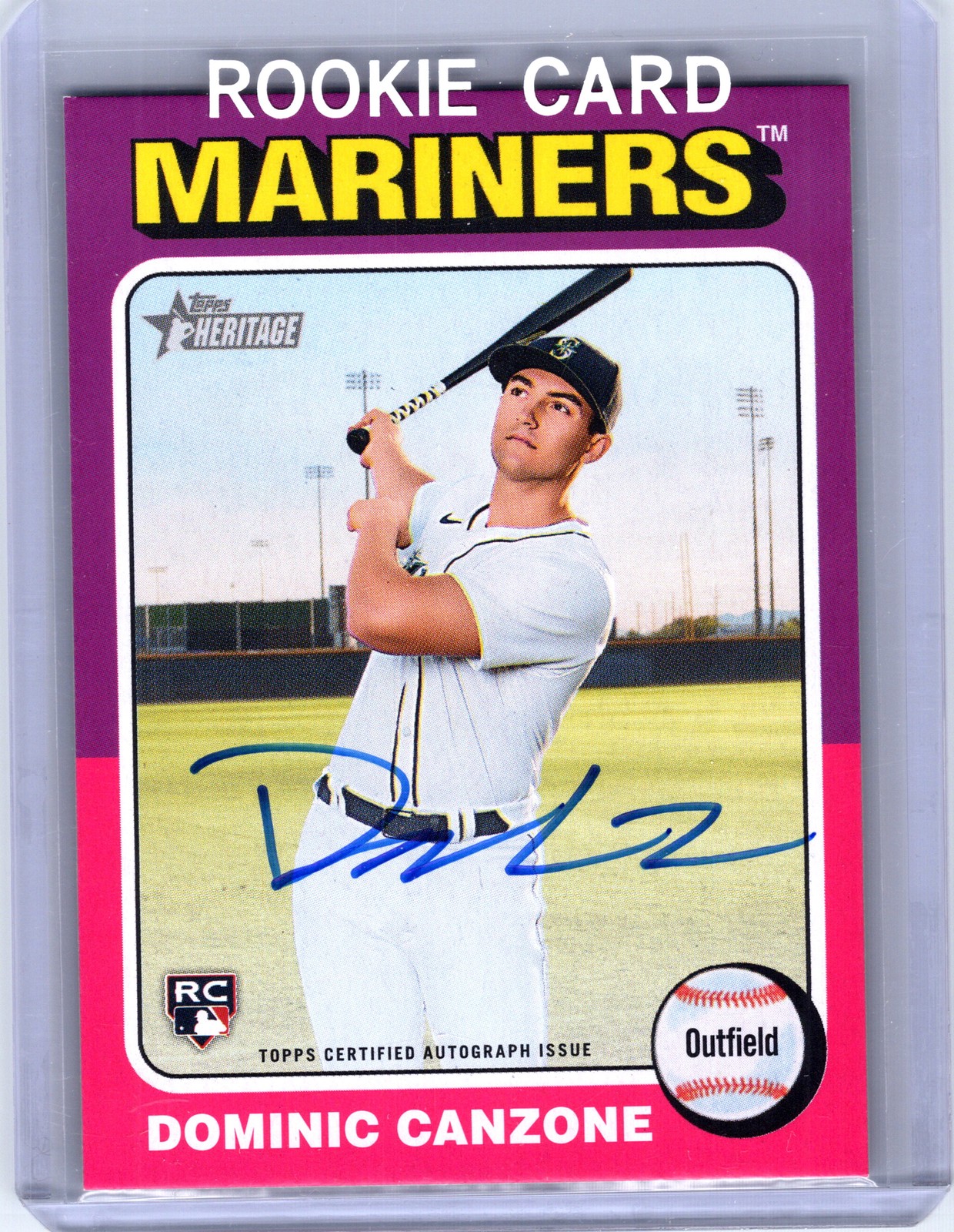 2024 Topps Heritage #ROADC Dominic Canzone Real One Autographs (High Number)