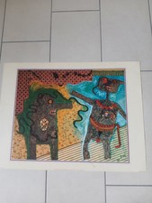 Poster vintage Enrico Baj Generale nell'Intimita' 60 x 80 cm