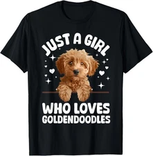Cute Goldendoodle Design For Women Girls Golden T-Shirt