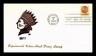 FIRST DAY OF ISSUE COVER EXPERIMENTAL INDIAN HEAD PENNY STAMP