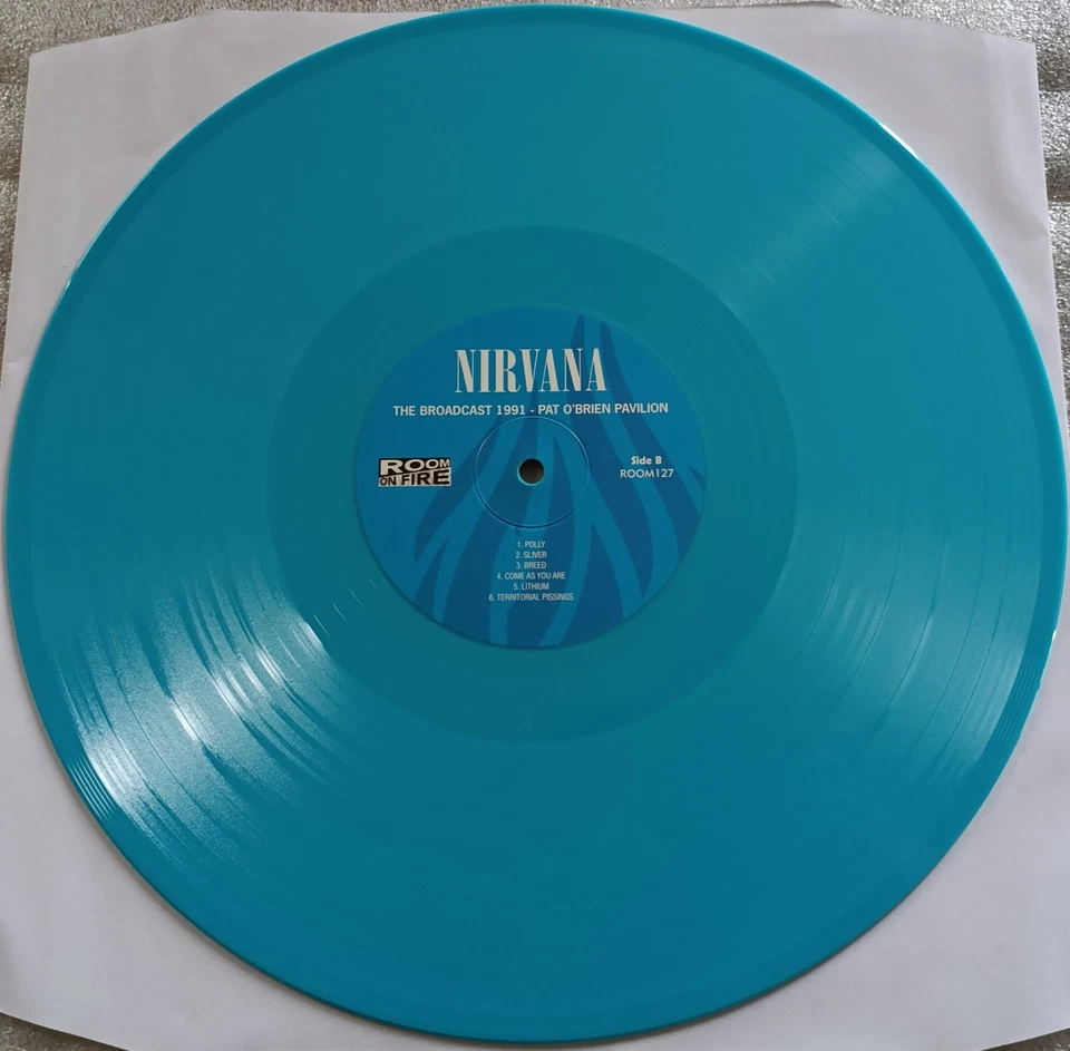 NIRVANA  pat o brien pavillon...-VINYLE TURQUOISE RARE - Photo 2/4