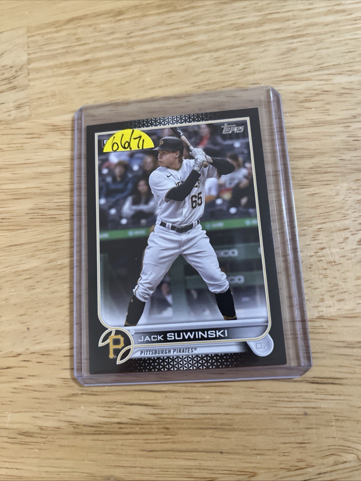 Jack Suwinski Black Parallel 66/71 RC 2022 Topps Update US236 Pirates