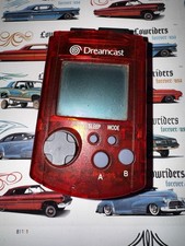 Official Sega Dreamcast Clear Red VMU HKT-7000 Memory Card
